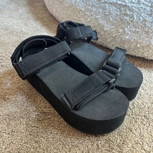 Divided‎ by H&M black platform chunky sandals EU 40 US 9.5